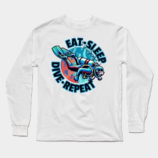 Eat Sleep Dive Repeat Long Sleeve T-Shirt